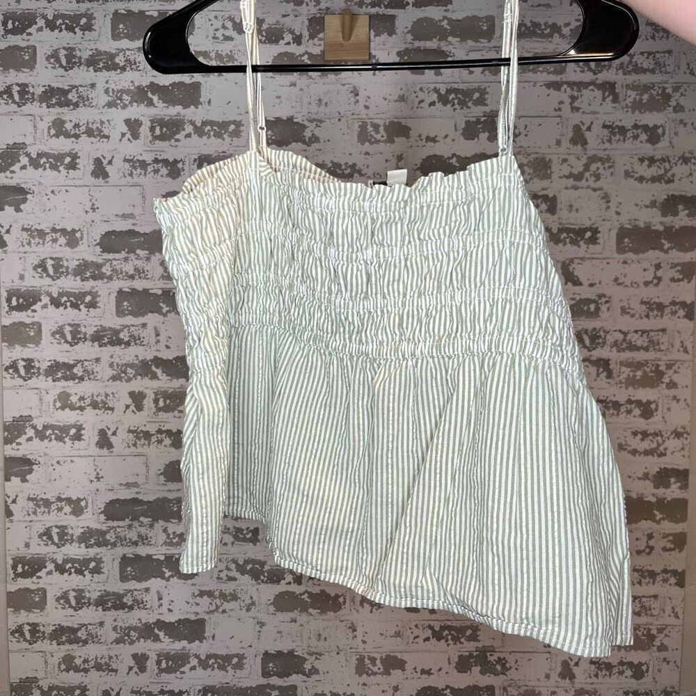 American Eagle | women striped cropped tank top